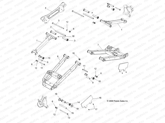 SUSPENSION | SUSPENSION, REAR CONTROL ARMS - R13VE76FX/FI (49RGRSUSPRR10RZR)