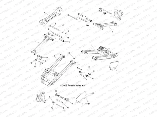 SUSPENSION | SUSPENSION, REAR CONTROL ARMS - R13XE76AD/EAI (49RGRSUSPRR10RZRS4)