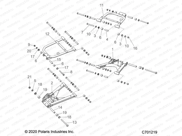 SUSPENSION | SUSPENSION, REAR CONTROL ARMS - R22RRY99A9/AC/AM/AS/B9/BC/BM/BS/1A9/AC/AM/AS/B9/BC/BM/BS (C701219)