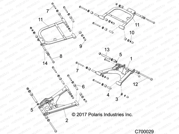 SUSPENSION | SUSPENSION, REAR CONTROL ARMS - R22T6E99A9/AG/AN/B9/BG/BN (C700029)