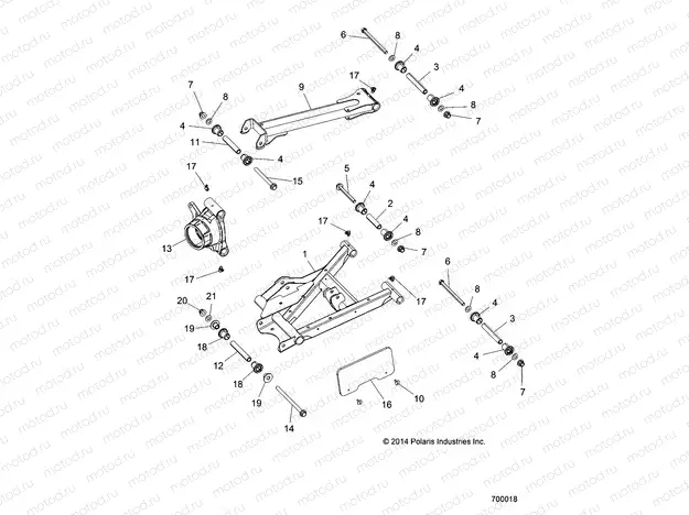 SUSPENSION | SUSPENSION, REAR CONTROL ARMS - Z15VCE87AT/AV (700018)