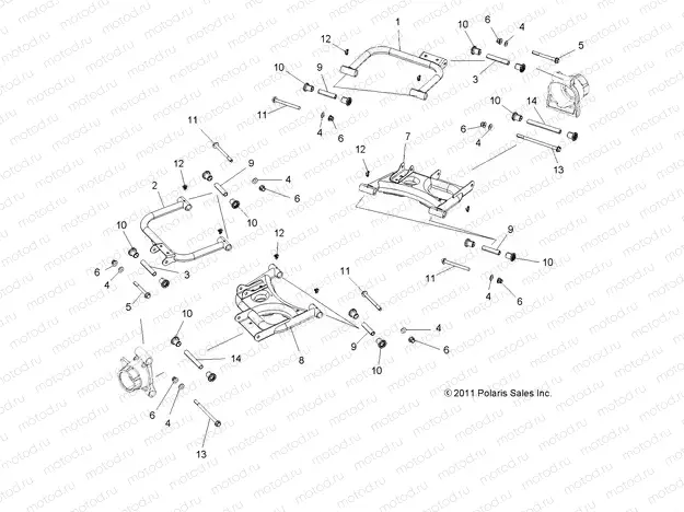 SUSPENSION | SUSPENSION, REAR CONTROL ARMS - Z18VHA57B2 (49RGRSUSPRR12RZR570)