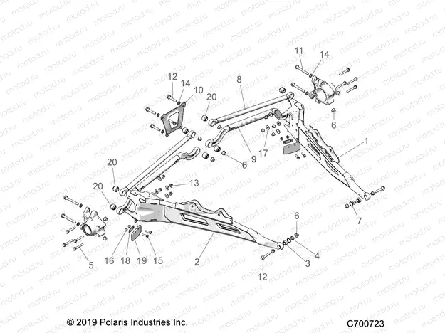 SUSPENSION | SUSPENSION, REAR CONTROL ARMS - Z20PAE92AC/BC/F92AC/LC (C700723)