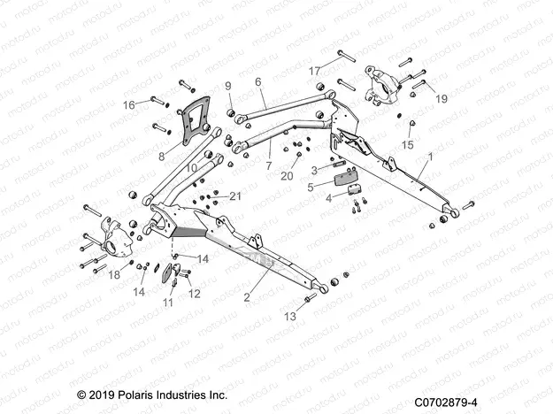 SUSPENSION | SUSPENSION, REAR CONTROL ARMS - Z20RAB92AC/BC/AR/BR/D92AC/BC/AR/BR (C0702879-4)