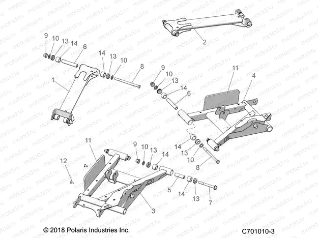 SUSPENSION | SUSPENSION, REAR CONTROL ARMS - Z21ASE99A5/B5/K99A4/B4 (C701010-3)