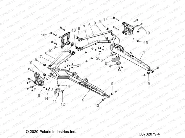SUSPENSION | SUSPENSION, REAR CONTROL ARMS - Z21R4D92AM/BM/AC (C0702879-4)