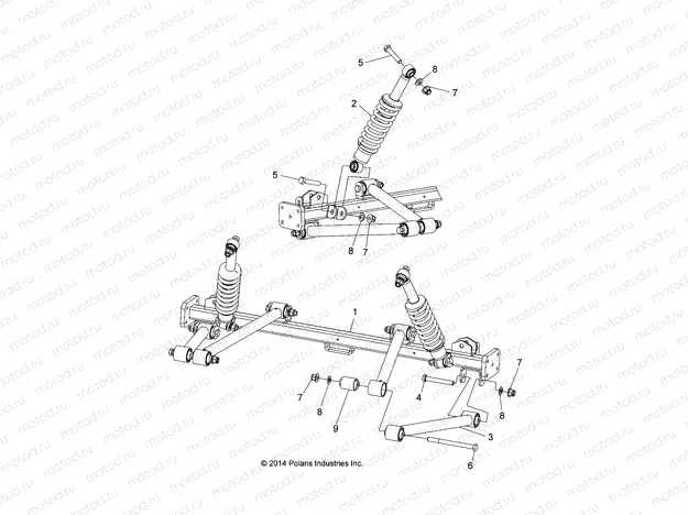 SUSPENSION | SUSPENSION, REAR, E2/E4/EL - L15G2A/L15G4A/L15G2S/L15G4S (49GEMSUSP15RR)