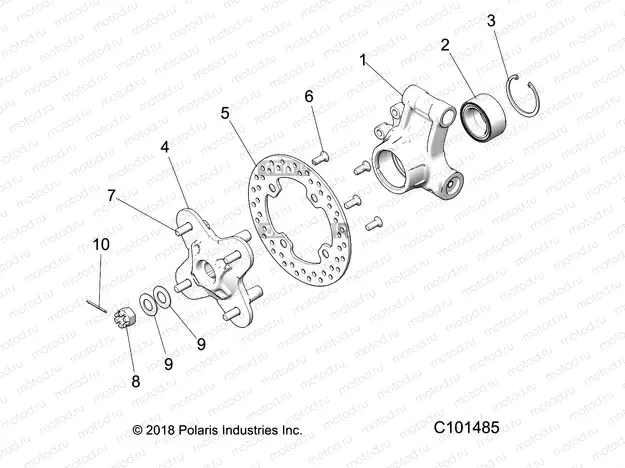 SUSPENSION | SUSPENSION, REAR HUB and BEARING CARRIER- A20SGE95AK (C101485)
