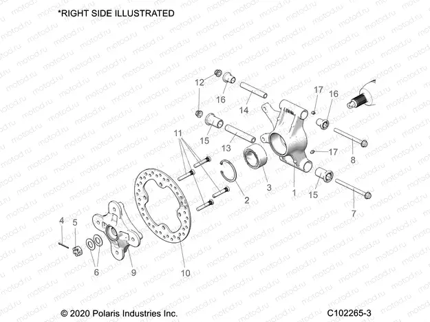 SUSPENSION | SUSPENSION, REAR HUBS, CARRIER and BRAKE DISC - A22SXA85A1/A6 (C102265-3)