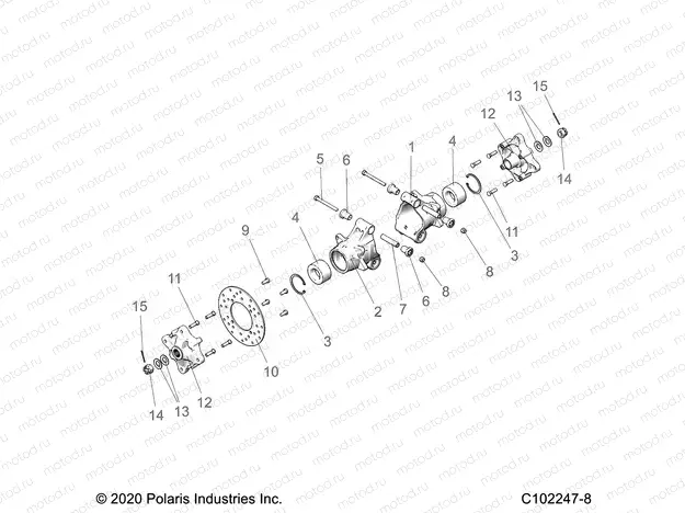 SUSPENSION | SUSPENSION, REAR HUBS, CARRIER and BRAKE DISC - A23SDE57P4 (C102247-8)