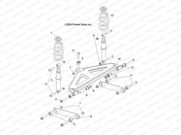 SUSPENSION | SUSPENSION, REAR - L11AB08/AA08 ALL OPTIONS (49LEVSUSPRR10BSTN)