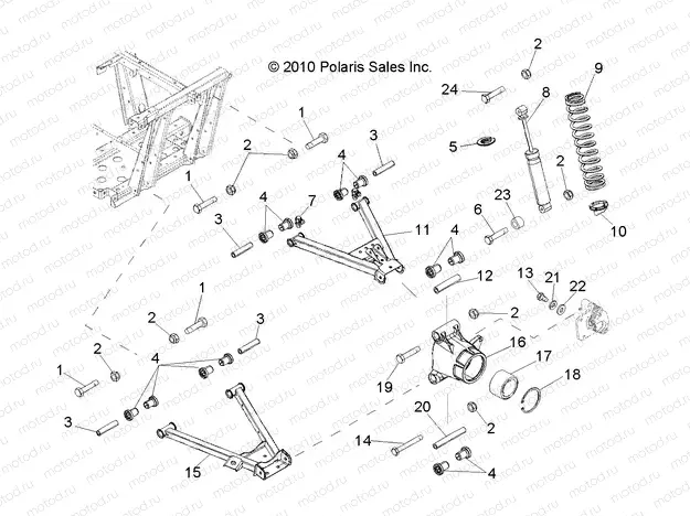 SUSPENSION | SUSPENSION, REAR - R13RH45AG (49RGRSUSPRR11400HO)