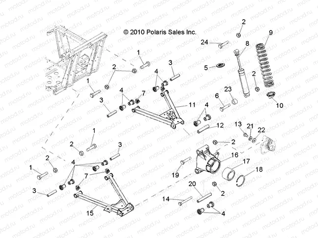 SUSPENSION | SUSPENSION, REAR - R13RH50AG/AH/AM/AR (49RGRSUSPRR11500EFI)