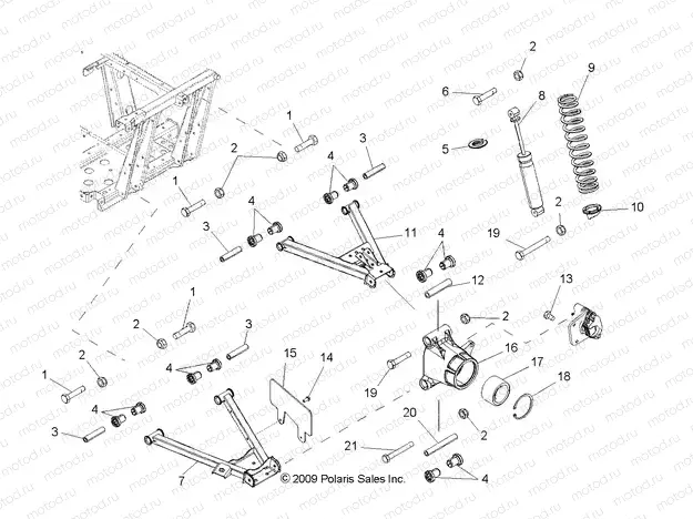 SUSPENSION | SUSPENSION, REAR - R13TH90DG (49RGRSUSPRR10800CREW)