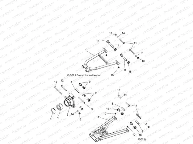 SUSPENSION | SUSPENSION, REAR - R15RTE87FA (700156)