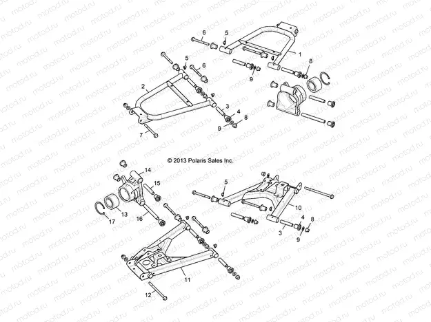 SUSPENSION | SUSPENSION, REAR - R16RVAD1A1 (49RGRSUSPRR15DCREW)