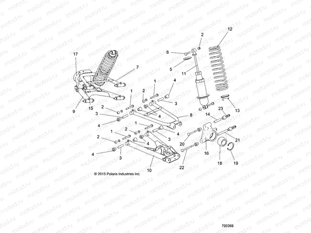 SUSPENSION | SUSPENSION, REAR - R17RTAD1A1/ED1N1 (700366)