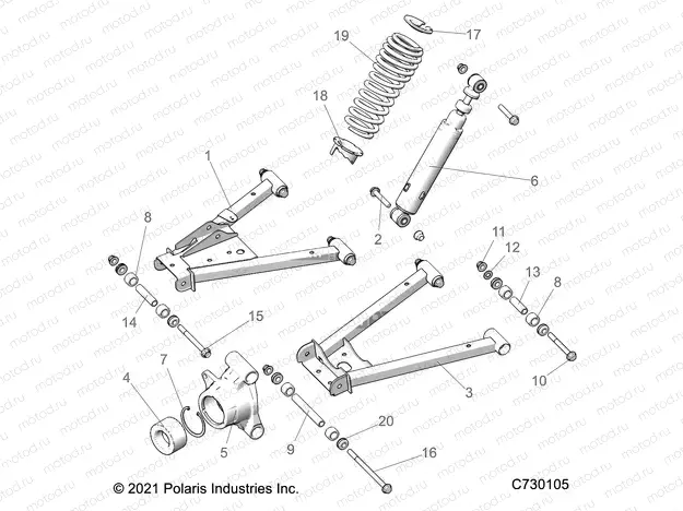 SUSPENSION | SUSPENSION, REAR - R22MAA57B1/EB5/B9 (C730105)