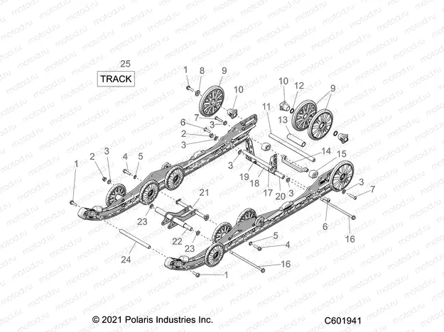 SUSPENSION | SUSPENSION, REAR - S22TKL8RS/8RE (C601941)