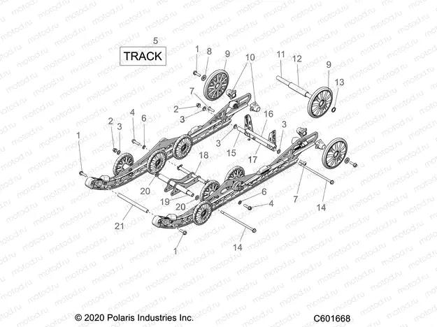 SUSPENSION | SUSPENSION, REAR - S23TKV8RS (C601668)
