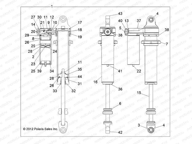 SUSPENSION | SUSPENSION, REAR SHOCK (7043938) - R13XT87AA/9EAK (49RGRSHOCKRR7043938)