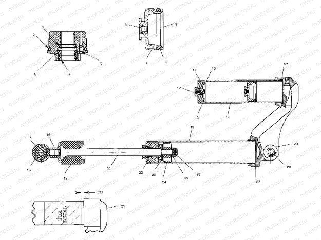 SUSPENSION | SUSPENSION, REAR SHOCK - A09BA50FA (4969976997C09)