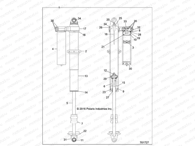 SUSPENSION | SUSPENSION, REAR SHOCK INTERNALS - Z17VFE99AM/AW/LW/AP/M99AB(701726)