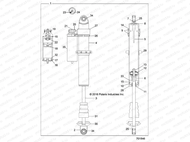 SUSPENSION | SUSPENSION, REAR SHOCK INTERNALS - Z20ASE99AH/LH (701846)