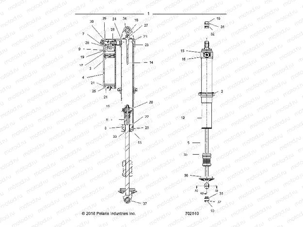 SUSPENSION | SUSPENSION, REAR SHOCK INTERNALS - Z20NAE99AC/AL/AN/BC/BL/BN/K99AF/AK/BF/BK (702510)