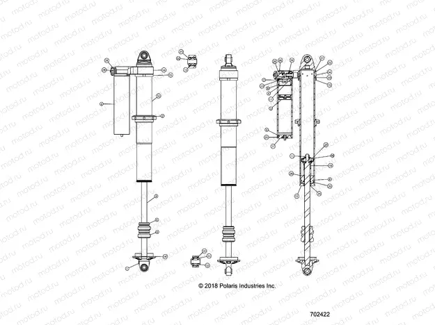 SUSPENSION | SUSPENSION, REAR SHOCK INTERNALS - Z20NAM99AL (702422)