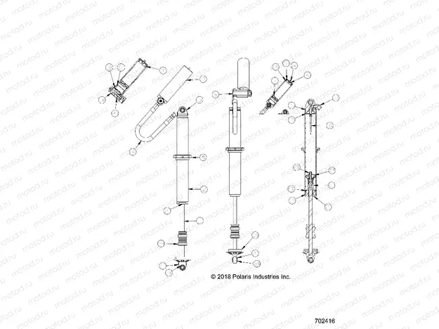 SUSPENSION | SUSPENSION, REAR SHOCK INTERNALS - Z20S1E99NG (702416)
