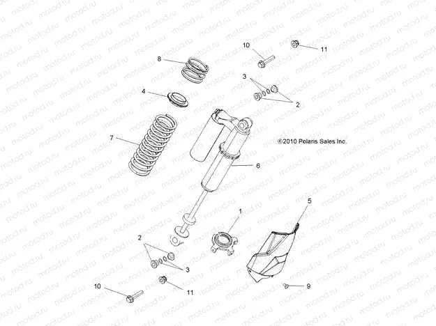 SUSPENSION | SUSPENSION, REAR SHOCK MOUNTING - R13JT87AD/AL/9EAL/EAO/EAT/EAW/EAP (49RGRSHOCKMTGRR11RZR875)