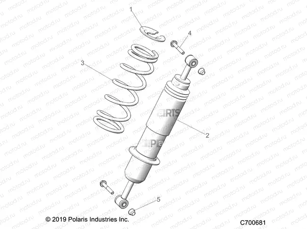 SUSPENSION | SUSPENSION, REAR SHOCK MOUNTING - R20RRF99AV/BV (C700681)