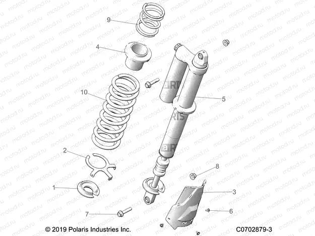 SUSPENSION | SUSPENSION, REAR SHOCK MOUNTING, STANDARD/PREMIUM - Z20RAB92AC/BC/AK/BK/AR/BR/C92AC/BC/AR/BR/BE/AE/E92AH/BH/AT/BT (C0702879-3)
