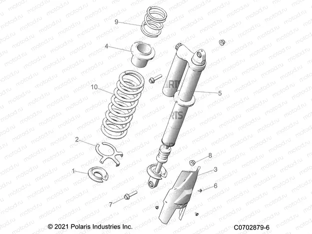 SUSPENSION | SUSPENSION, REAR SHOCK MOUNTING, STANDARD/PREMIUM - Z21R4F92AH/BH (C0702879-6)