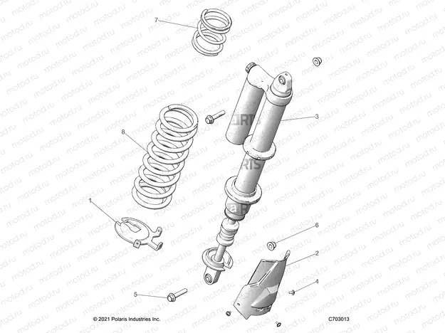 SUSPENSION | SUSPENSION, REAR SHOCK MOUNTING, STANDARD/PREMIUM - Z23G4D92AL/BL/AE/BE (C703013)