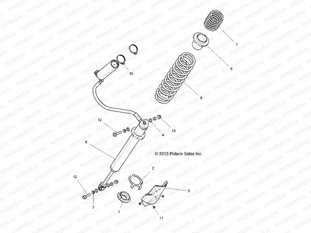 SUSPENSION | SUSPENSION, REAR SHOCK MOUNTING - Z15VDE99FV (49RGRSHOCKMTGRR14RZR1000)