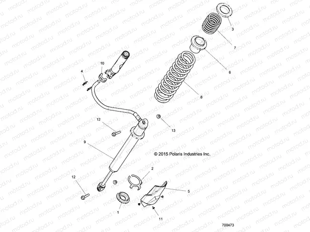 SUSPENSION | SUSPENSION, REAR SHOCK MOUNTING - Z16VDE92NH/NW (700473)