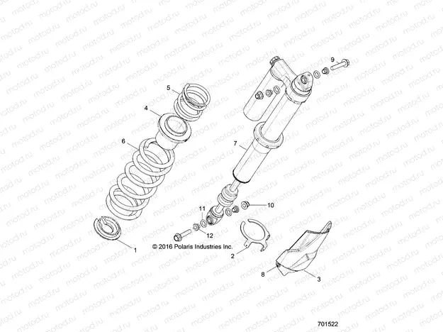 SUSPENSION | SUSPENSION, REAR SHOCK MOUNTING - Z17VDE99NM (701522)