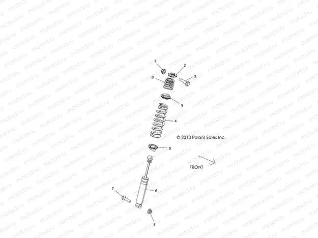 SUSPENSION | SUSPENSION, REAR SHOCK MOUNTING - Z18VHA57B2 (49RGRSHOCKMTGRR14RZR570)