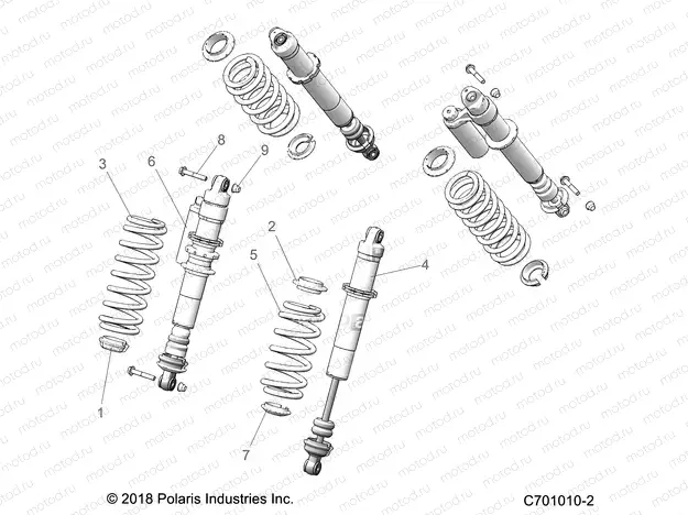 SUSPENSION | SUSPENSION, REAR SHOCK MOUNTING - Z20ASA87B2/E87BH/BW/LW (C701010-2)