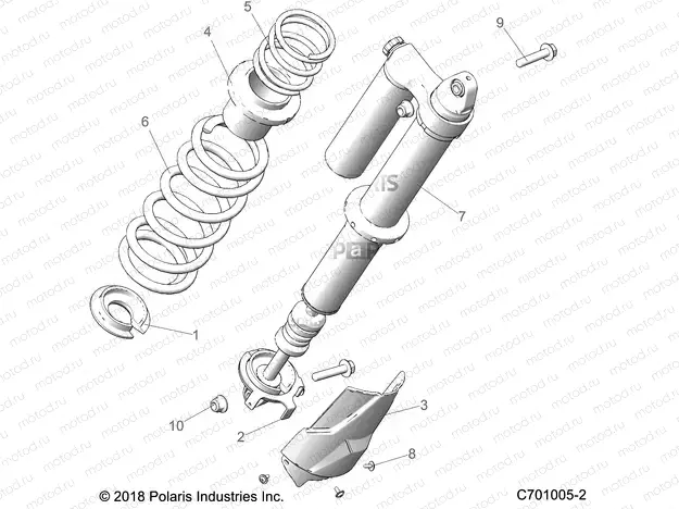 SUSPENSION | SUSPENSION, REAR SHOCK MOUNTING - Z21N4E92AX/AG/BG/BX (C701005-2)