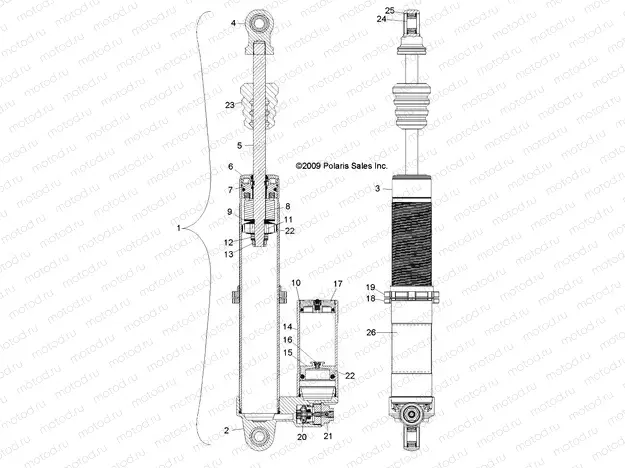 SUSPENSION | SUSPENSION, REAR SHOCK - R10XH76AA (49RGRSHOCKRR7043564)