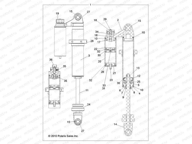 SUSPENSION | SUSPENSION, REAR SHOCK - R11VH76AI (49RGRSHOCKRR7043645WE)