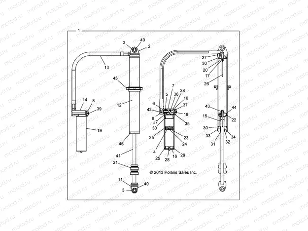 SUSPENSION | SUSPENSION, REAR SHOCK - Z15VDE99FV (49RGRSHOCKRR7044376)