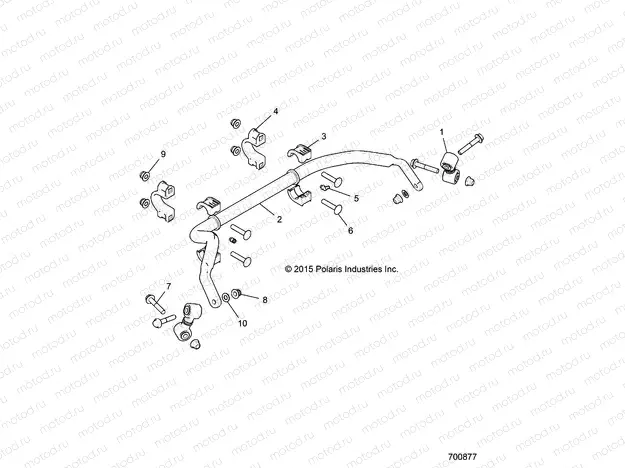 SUSPENSION | SUSPENSION, REAR STABILIZER BAR - R16RGE99A7/AE/AV (700877)