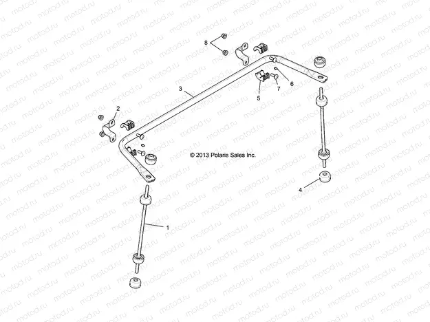 SUSPENSION | SUSPENSION, REAR STABILIZER BAR - R16RVAD1A1 (49RGRSTABILIZERRR151KDSL)
