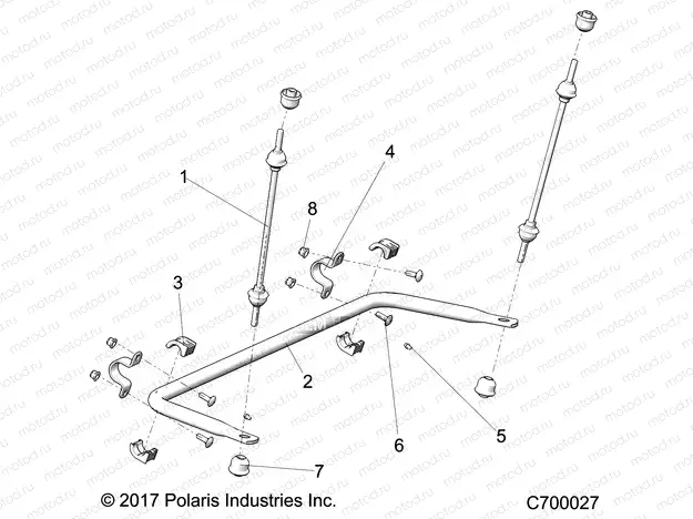 SUSPENSION | SUSPENSION, REAR STABILIZER BAR - R19RSU99A9/AD/B9/BD (C700027)