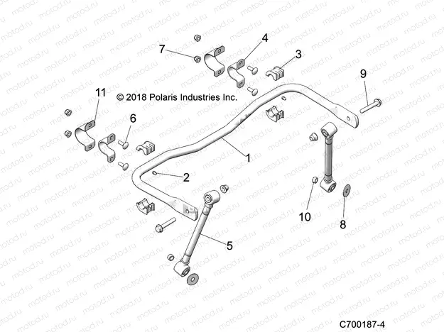 SUSPENSION | SUSPENSION, REAR, STABILIZER BAR - Z19VHA57F2 (C700187-4)