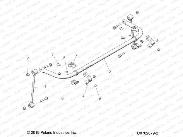 SUSPENSION | SUSPENSION, REAR STABILIZER BAR - Z21R4D92AM/BM/AC (C0702879-2)